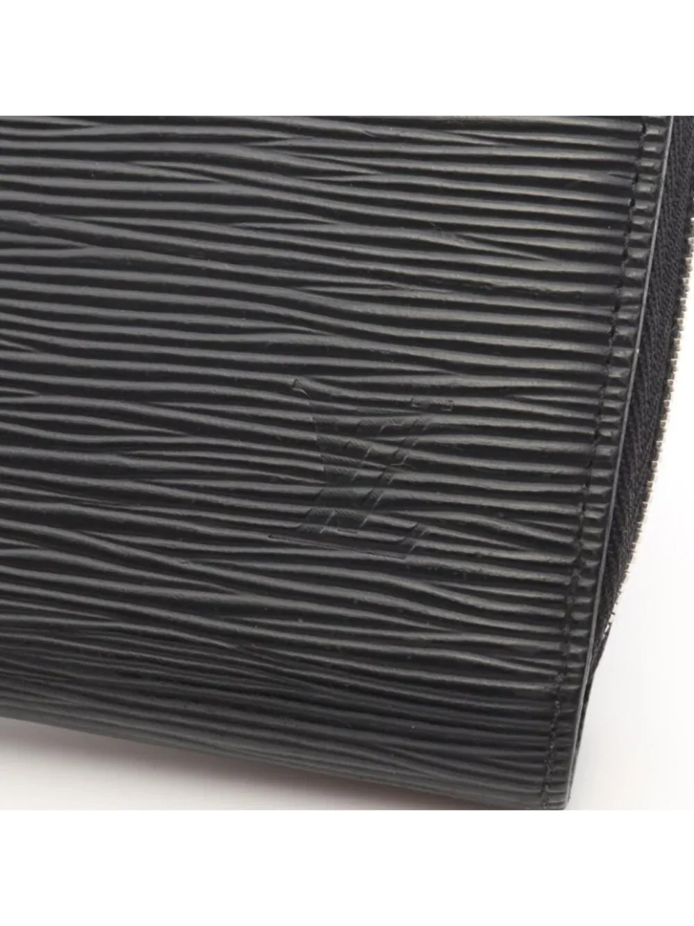 Louis Vuitton Round Wallet Zippy Epi Noir Leather